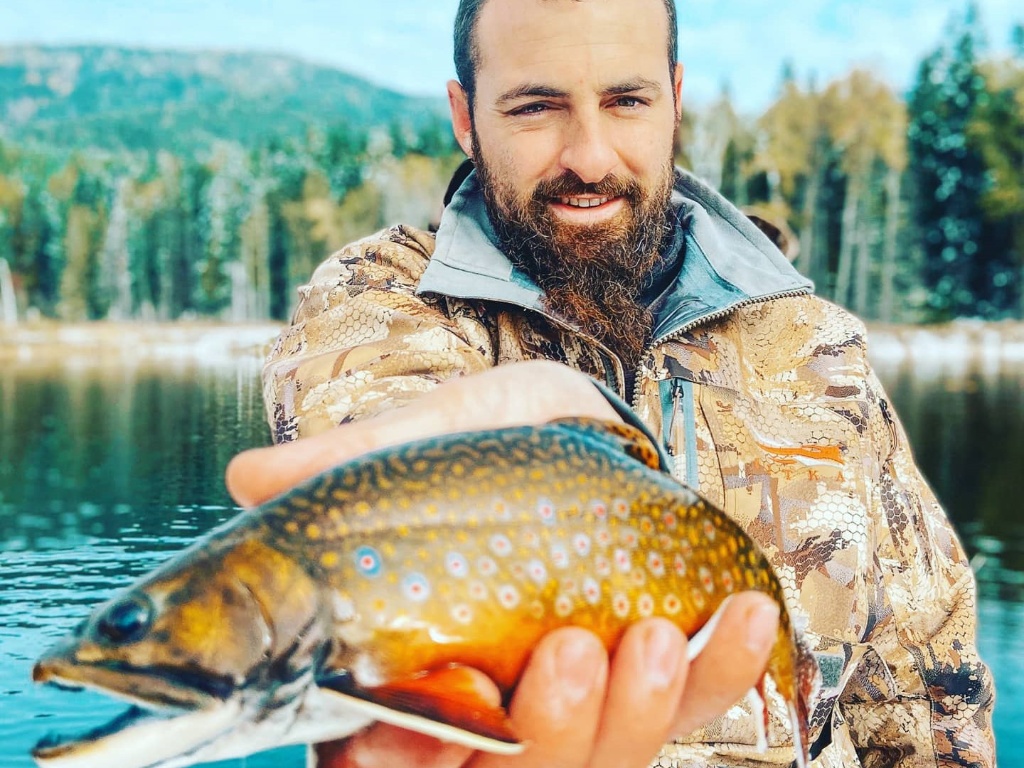 Lone angler fishing at Kettle Falls