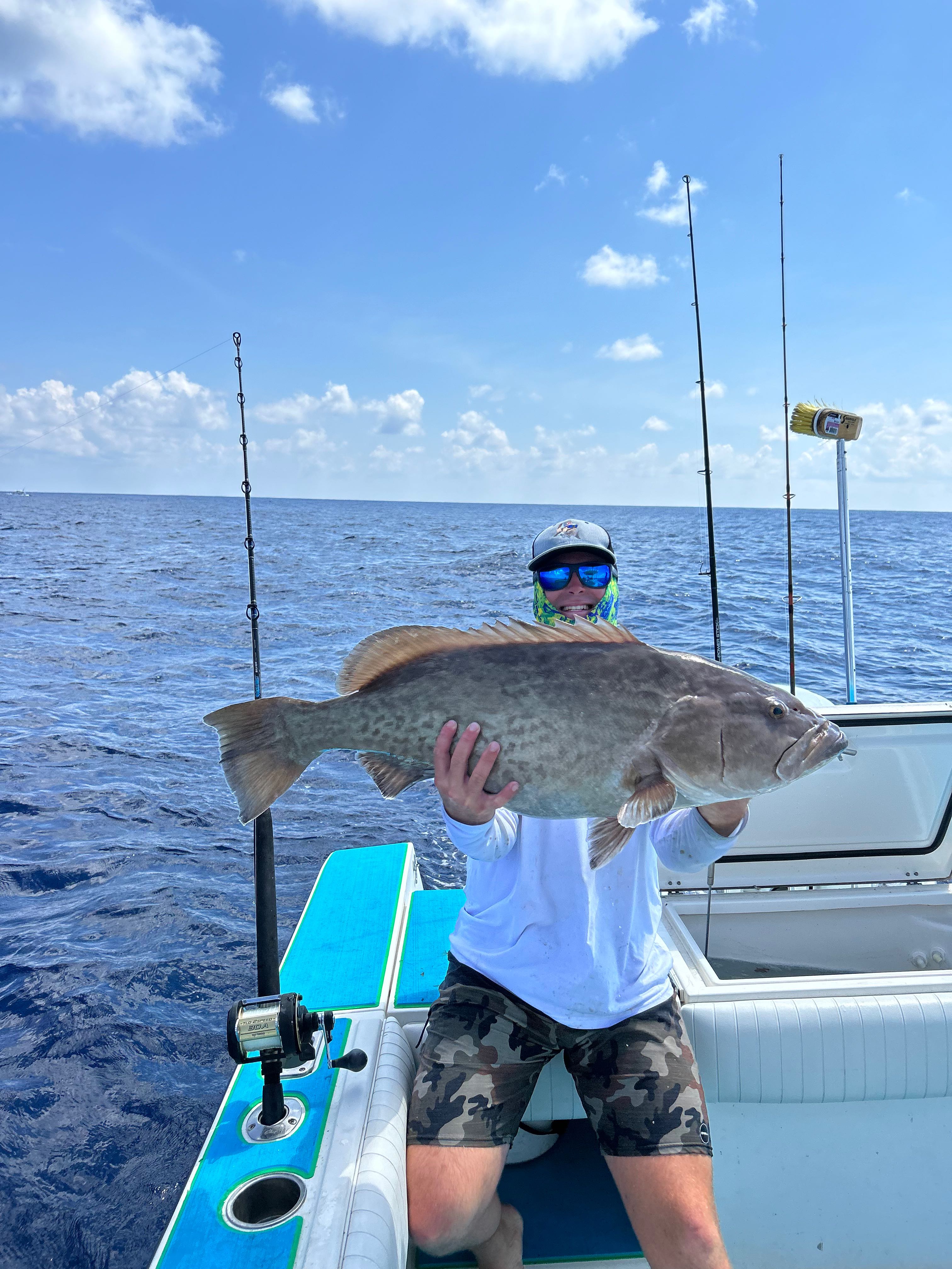 Gag grouper fish caught in South Daytona