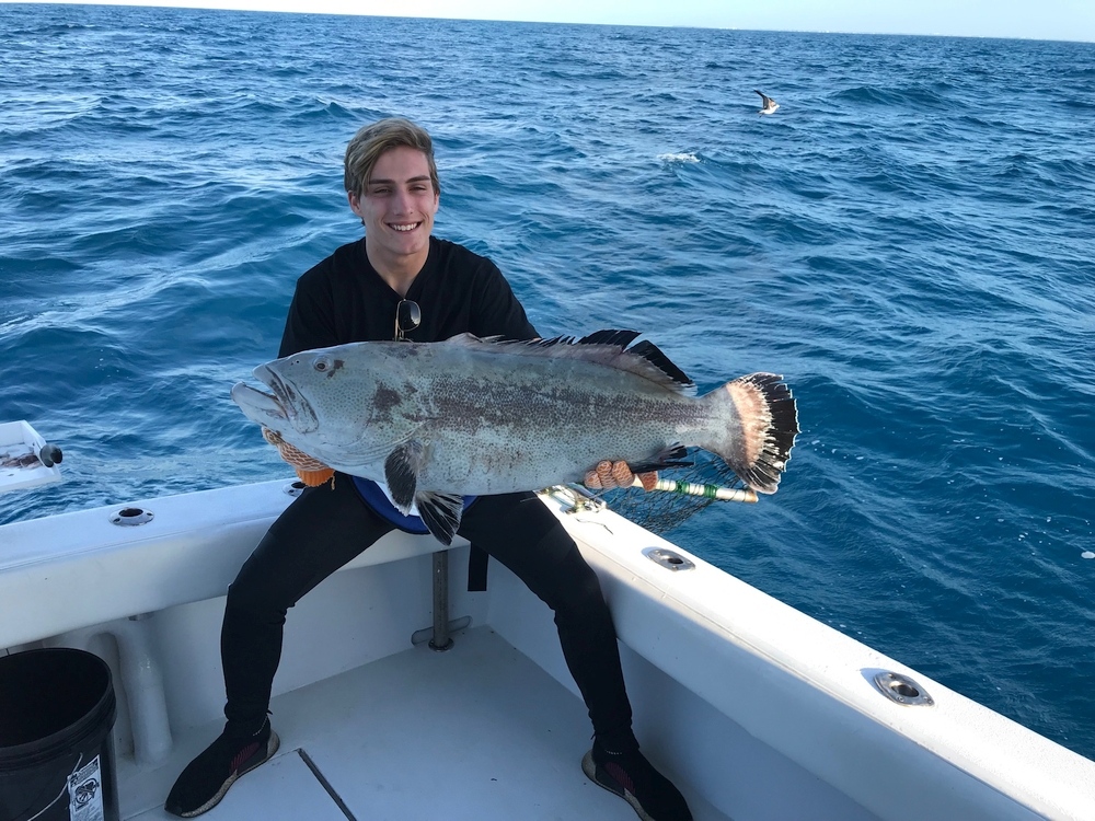 Angler enjoying a day of fishing in the waters of Key West