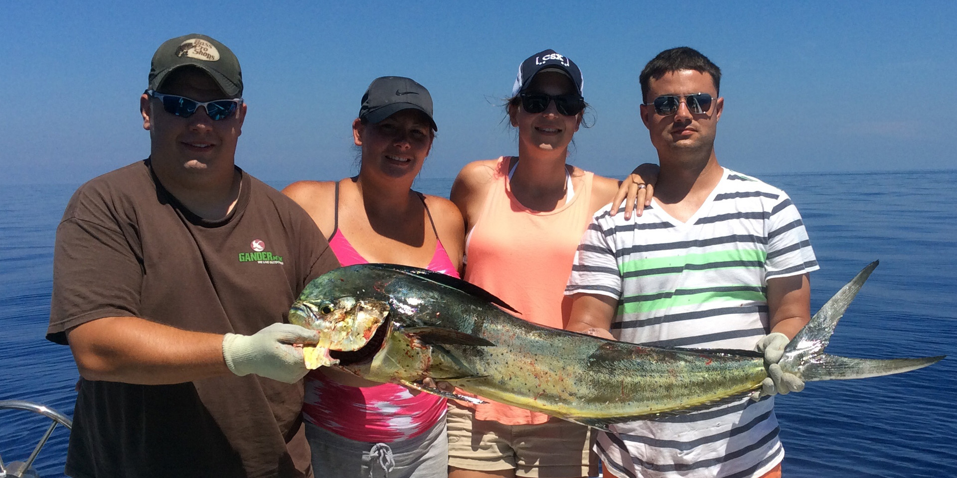 Mahi Mahi fish caught by 4 people in FL