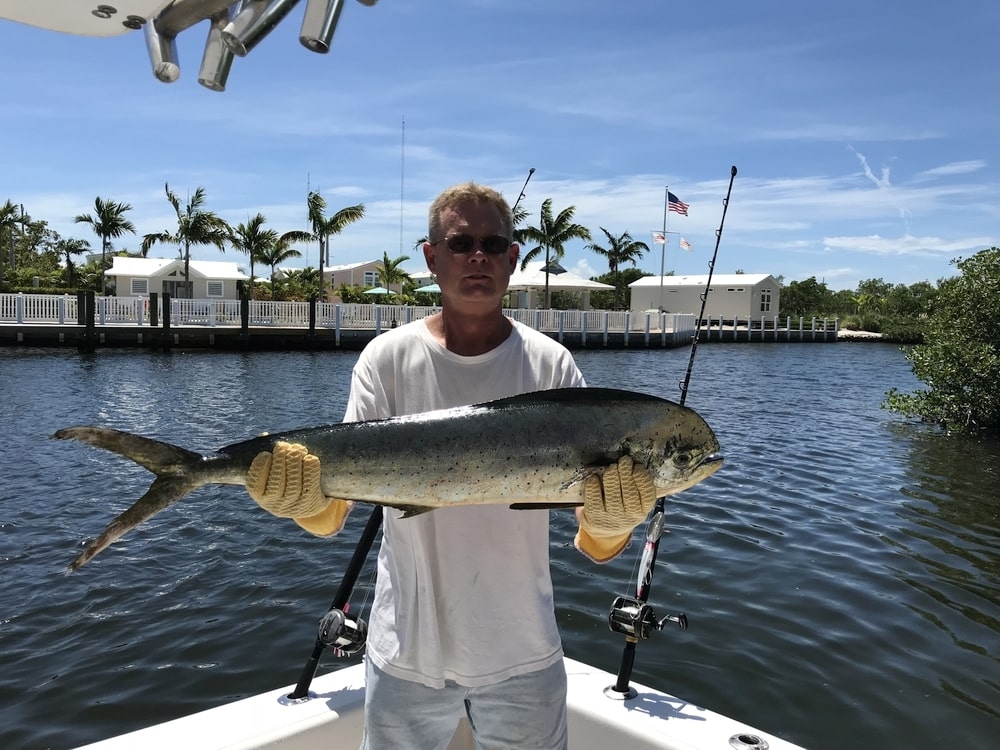 1 person fishing in the water at Key West