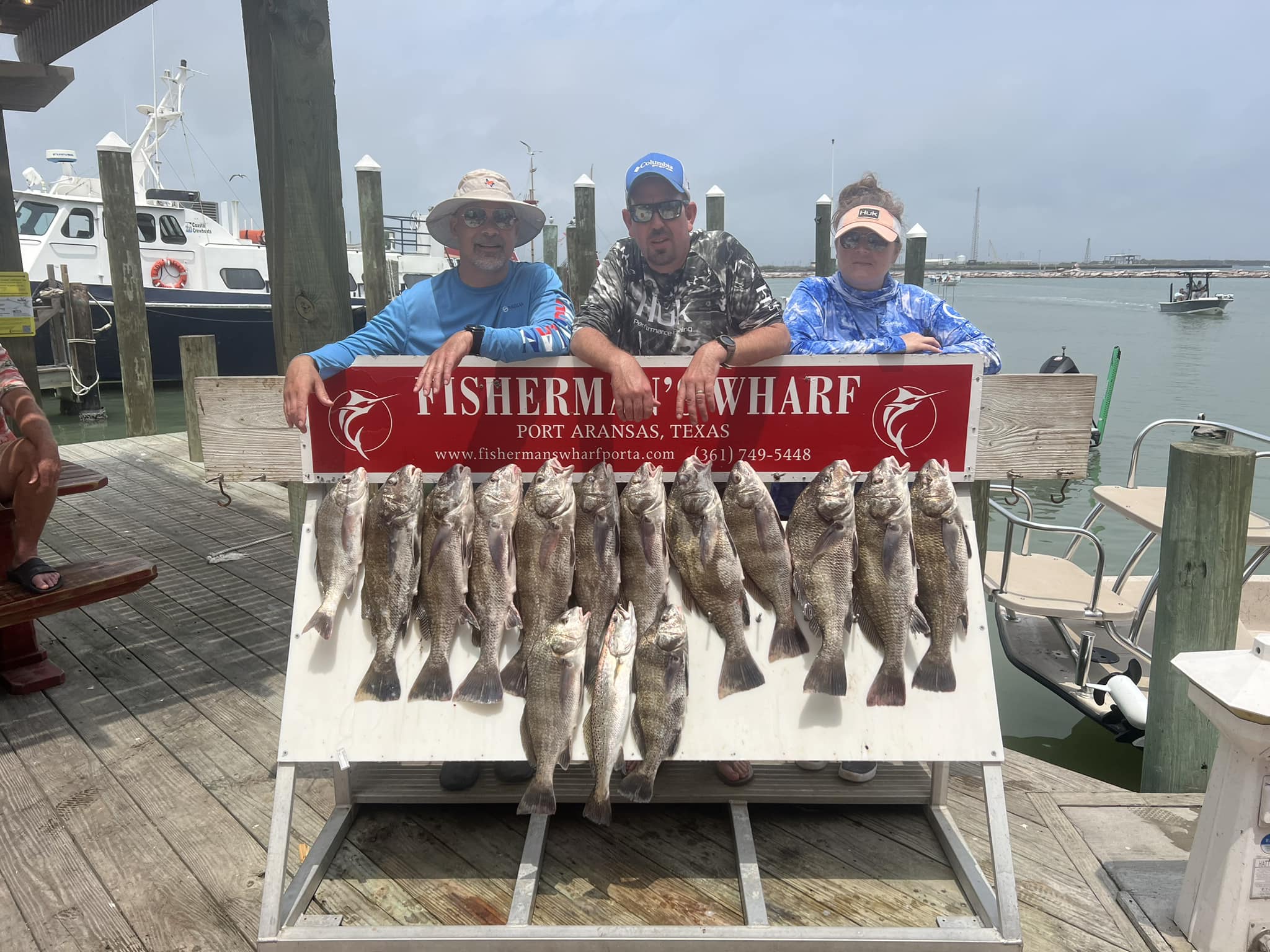 10 black drum, fishing in TX
