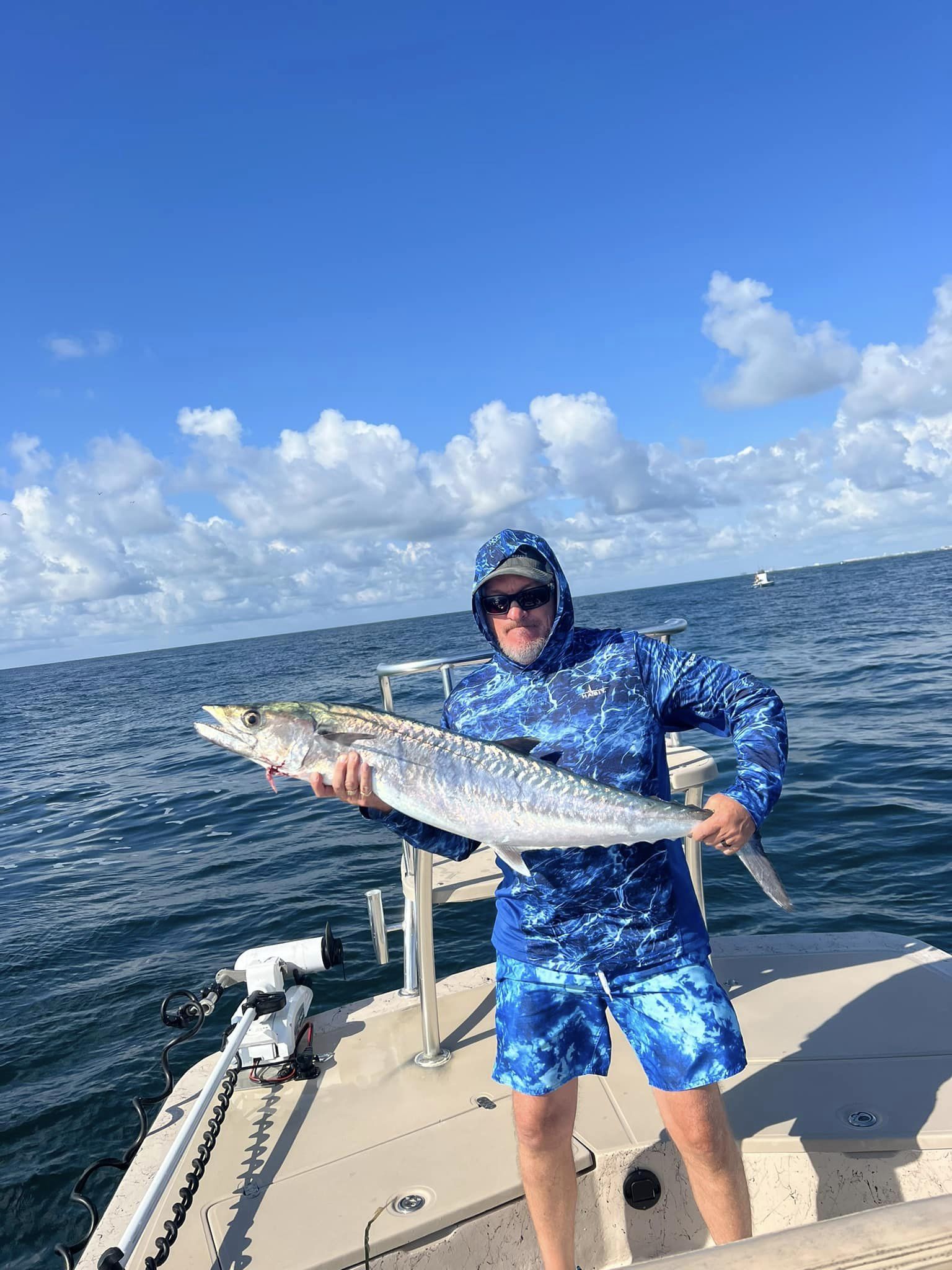 Impressive catch of a king mackerel fish in TX