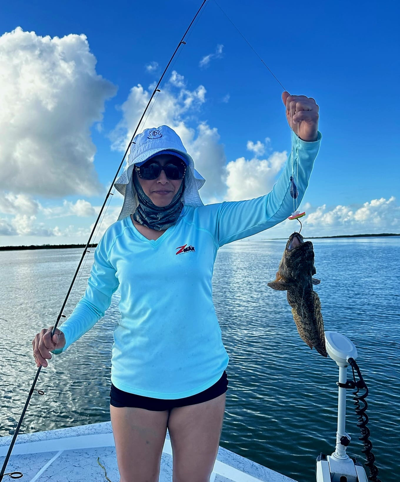 Caught a single northern snakehead fish in Port Isabel