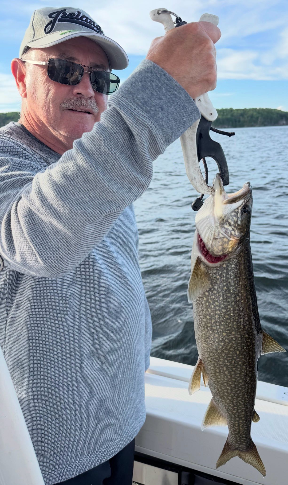 Lake trout caught fishing in Peru NY