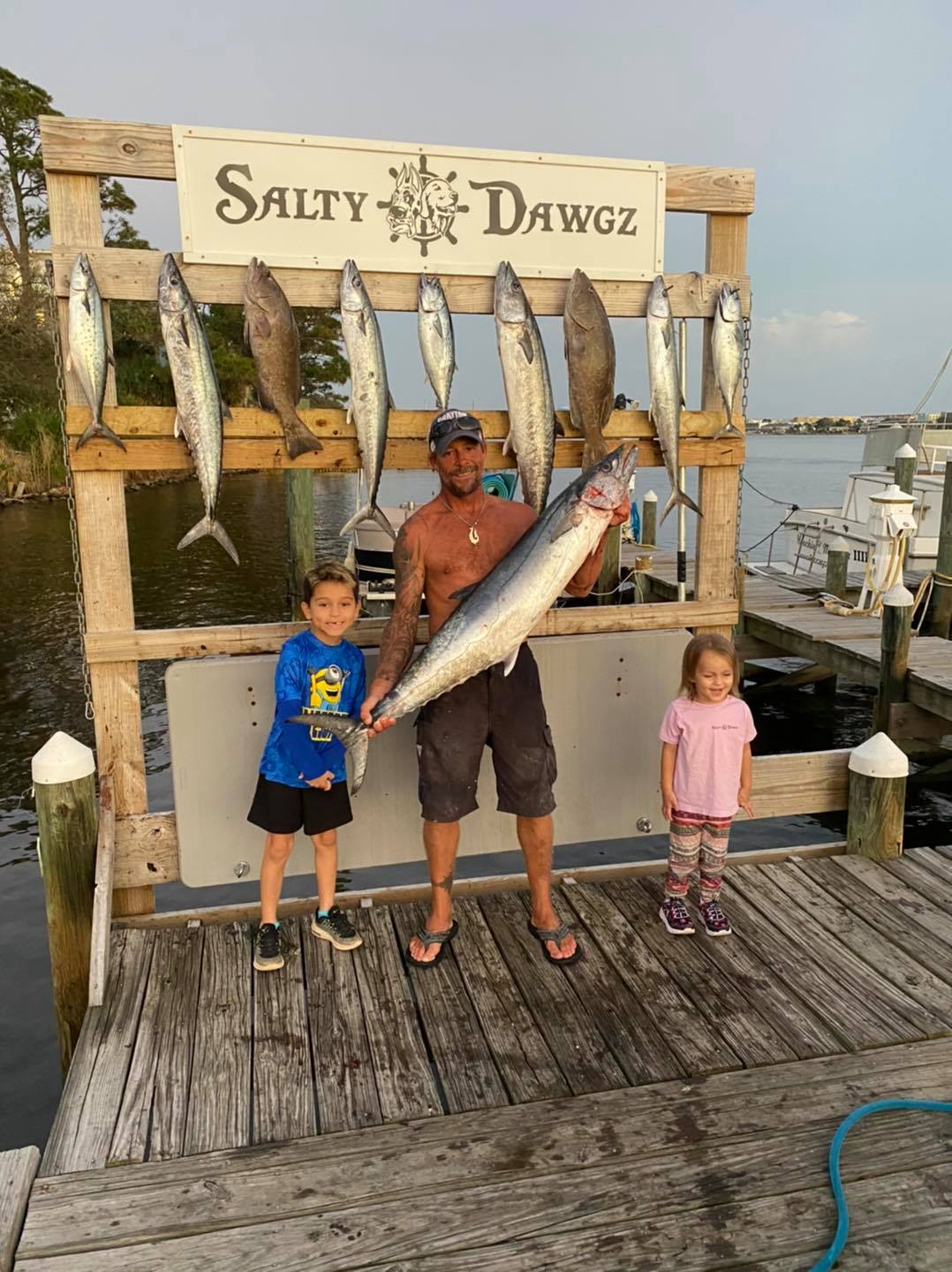 7 Cero Mackerel fish caught in Fort Walton Beach