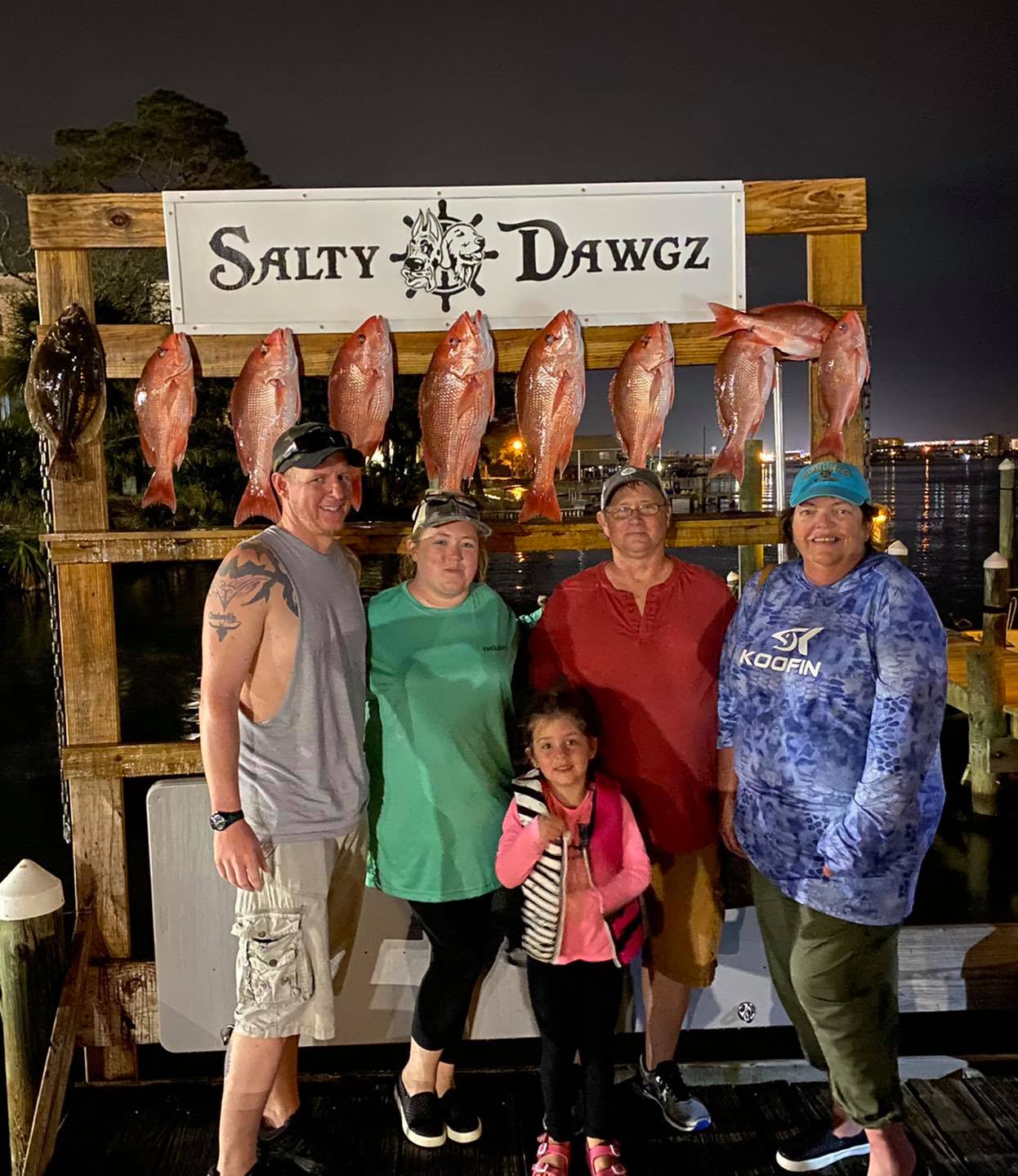 10 grey snapper fish caught in Fort Walton Beach