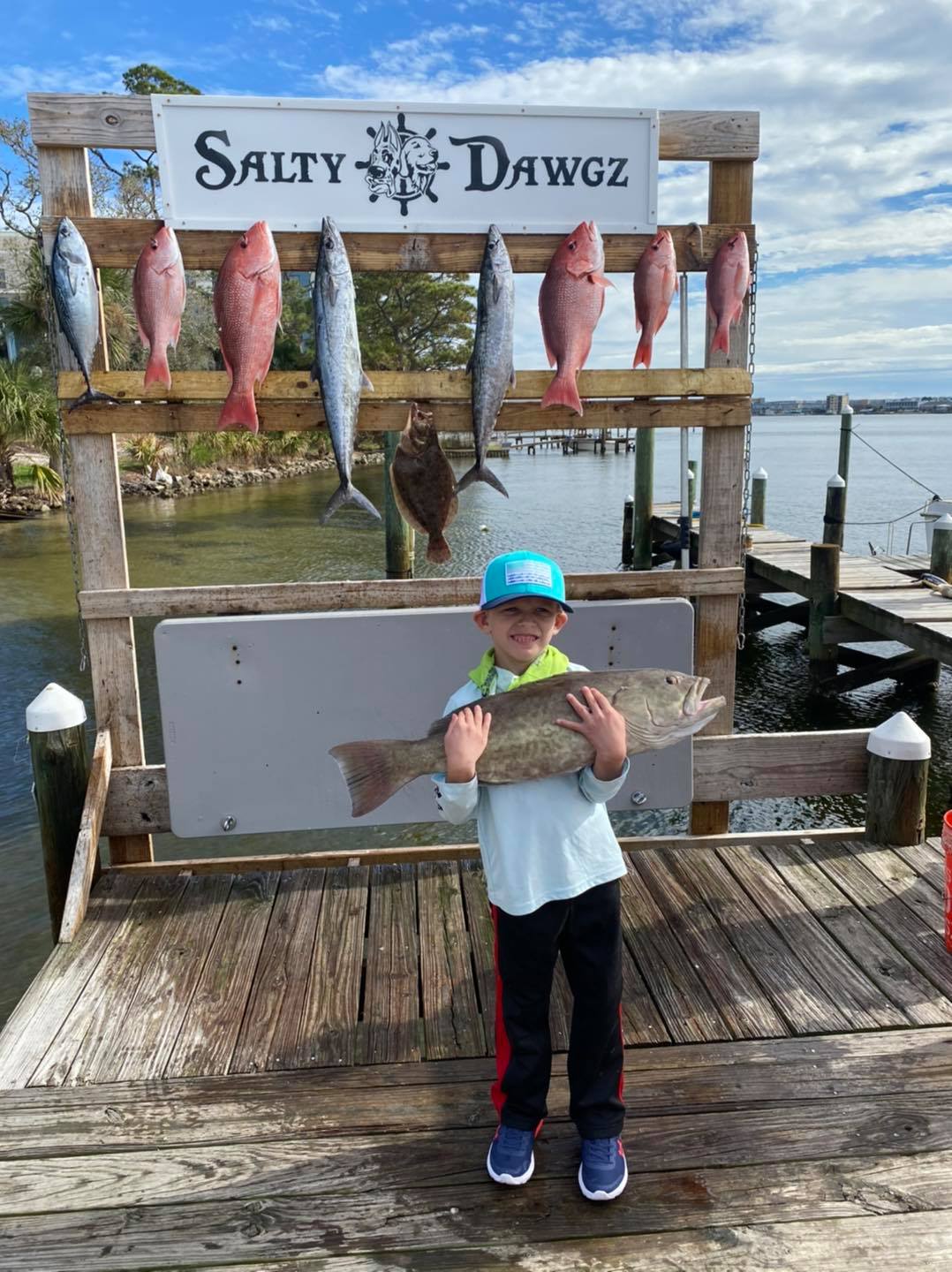 8 king mackerel and atlantic bonito fish caught at fort walton beach