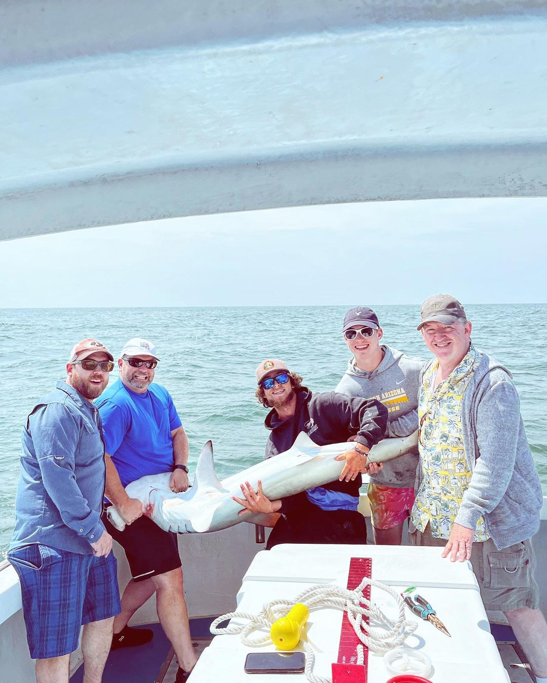 Anglers enjoying a day of fishing on the Little River