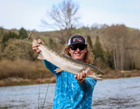 Angler fishing in OR