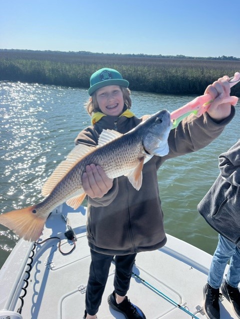 Redfish caught by angler on Johns Island