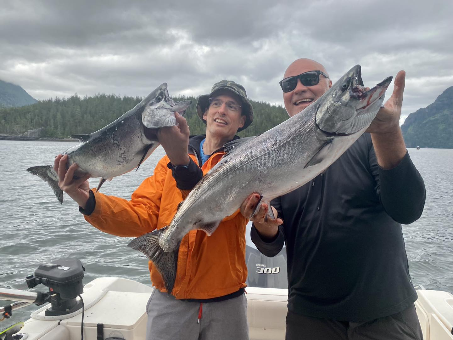 Anglers with big fish in Campbell River