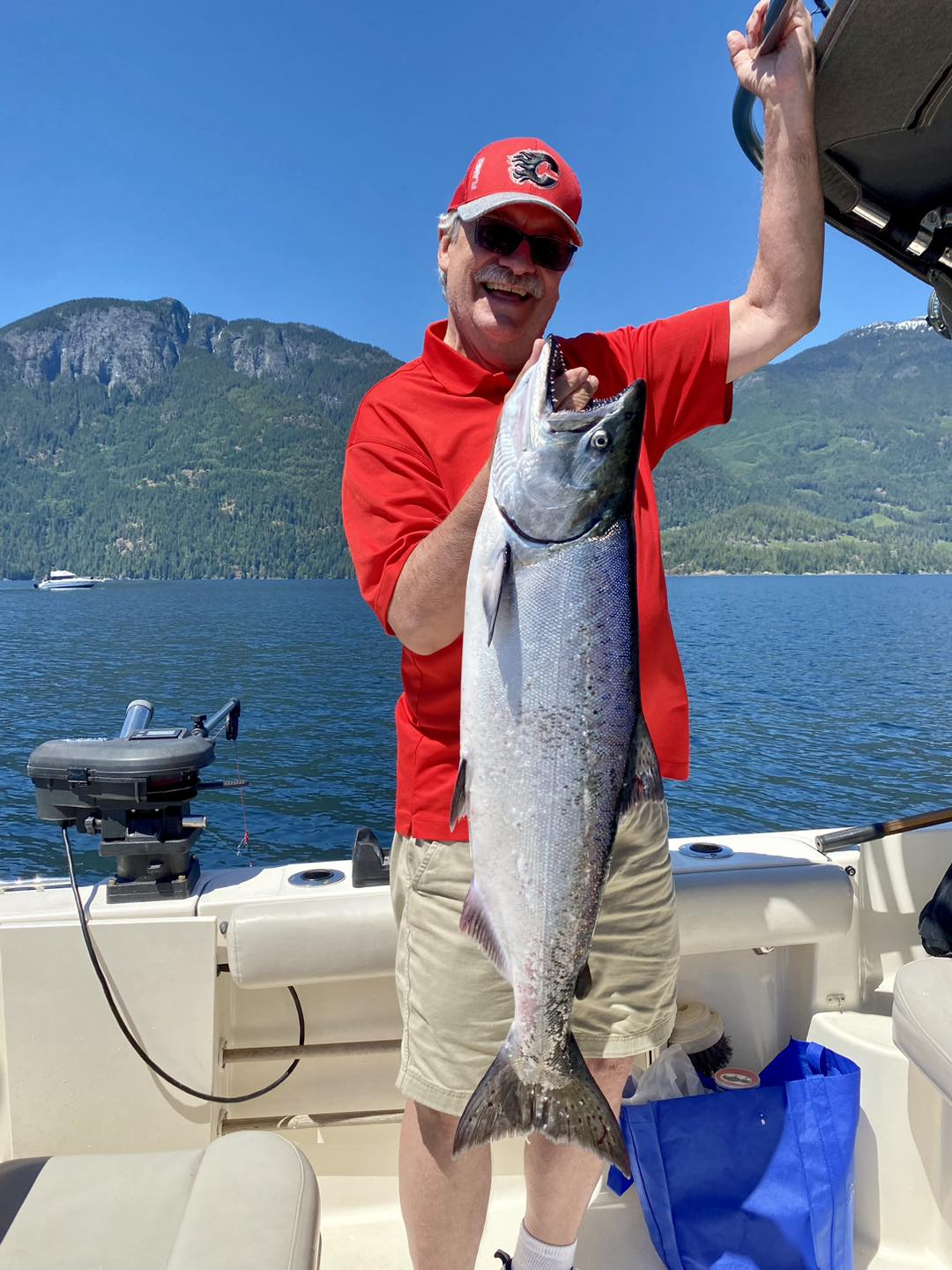 Chinook salmon caught in Campbell River