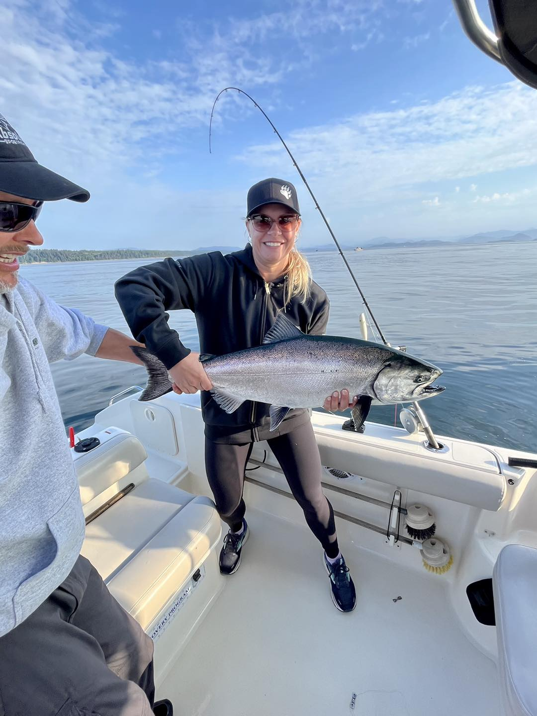 Chinook Salmon caught while fishing in Campbell River