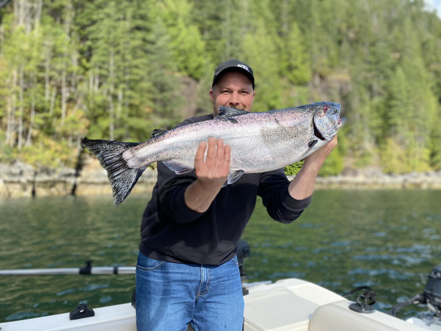 Chinook Salmon, 29 inches, caught while fishing in Campbell River