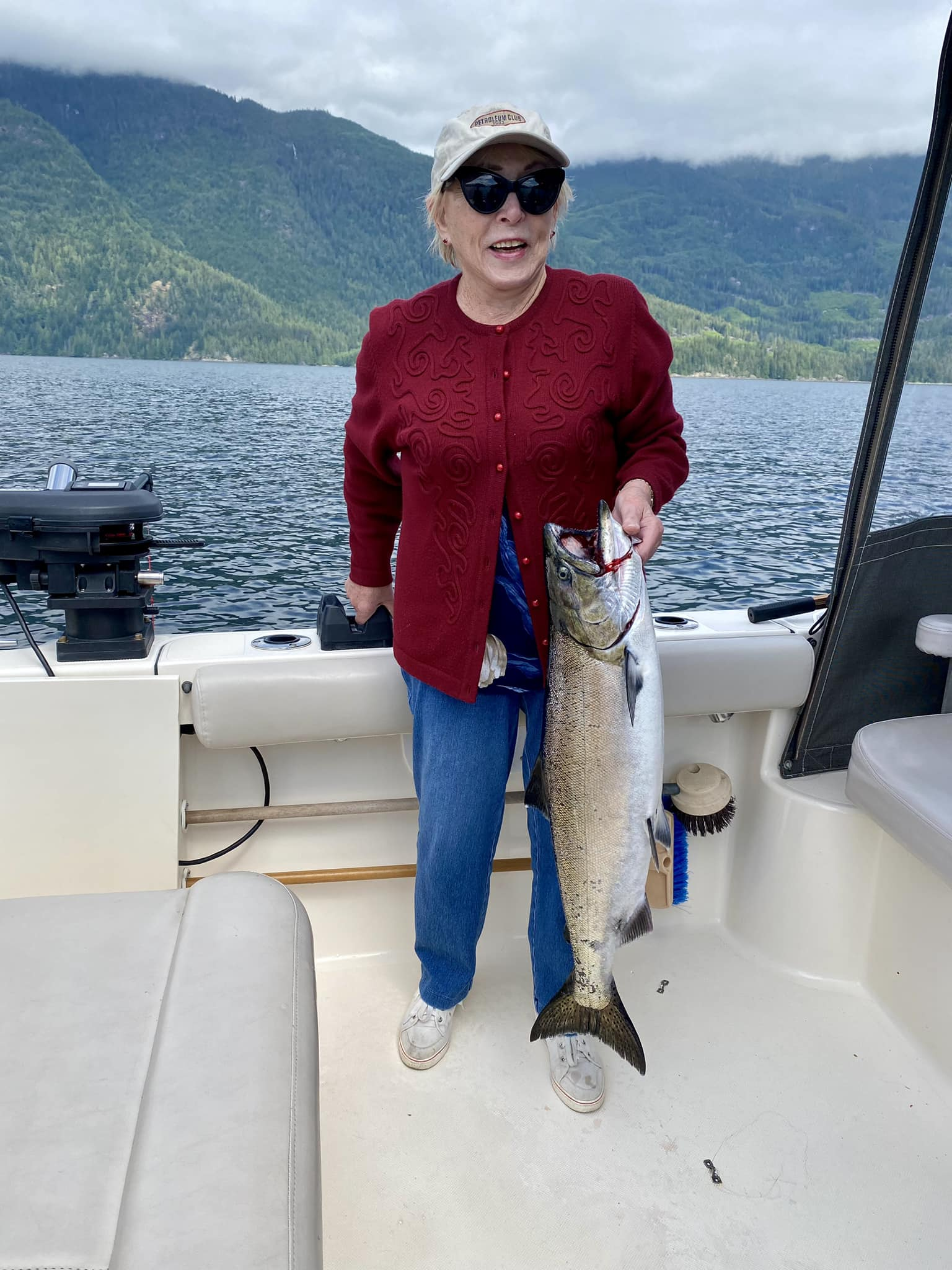 Chinook salmon caught in Campbell River