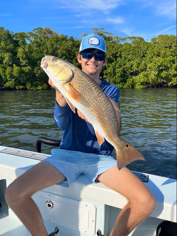 Angler fishing in Holmes Beach