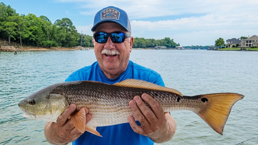 Redfish catch displayed on boat in Niceville FL waters