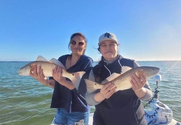 Two redfish caught while fishing in Niceville FL waters
