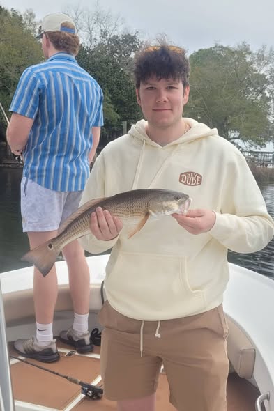 Redfish catch displayed on fishing boat in Niceville FL