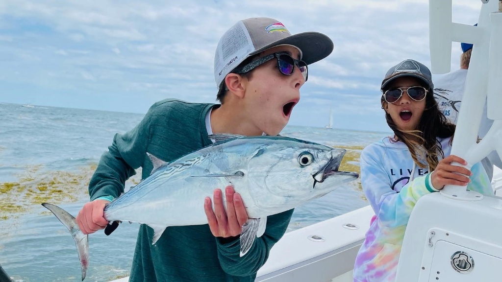 Little Tunny fish caught while fishing in FL