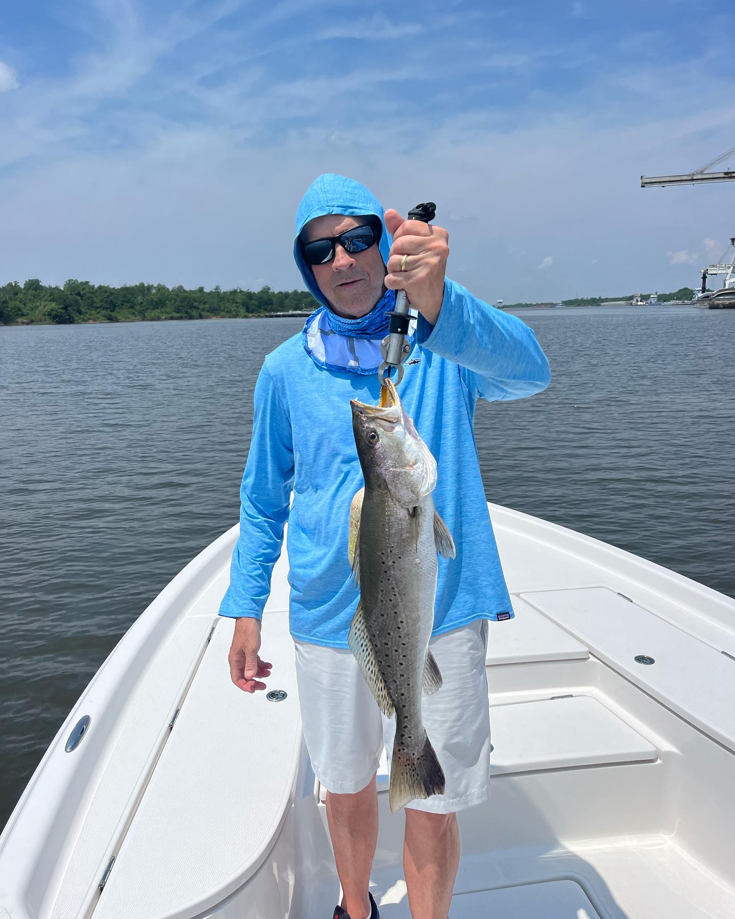 Spotted Weakfish, 22-inch fish caught while fishing in LA