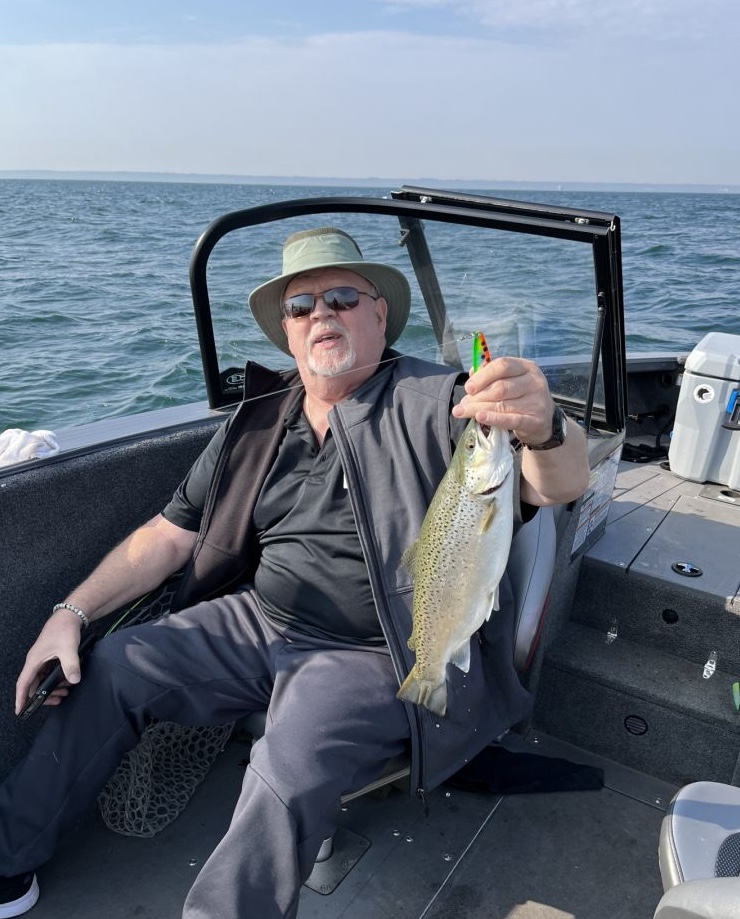 One rainbow trout caught fishing in Hamilton