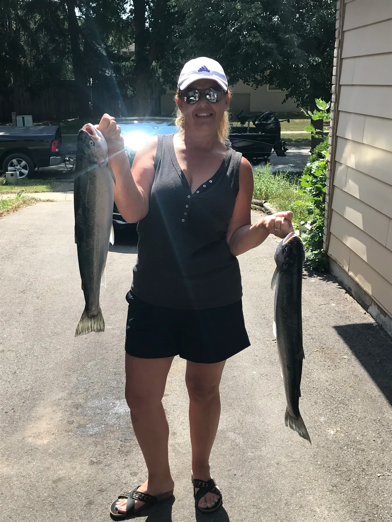 Two fish caught on fishing trip in ON