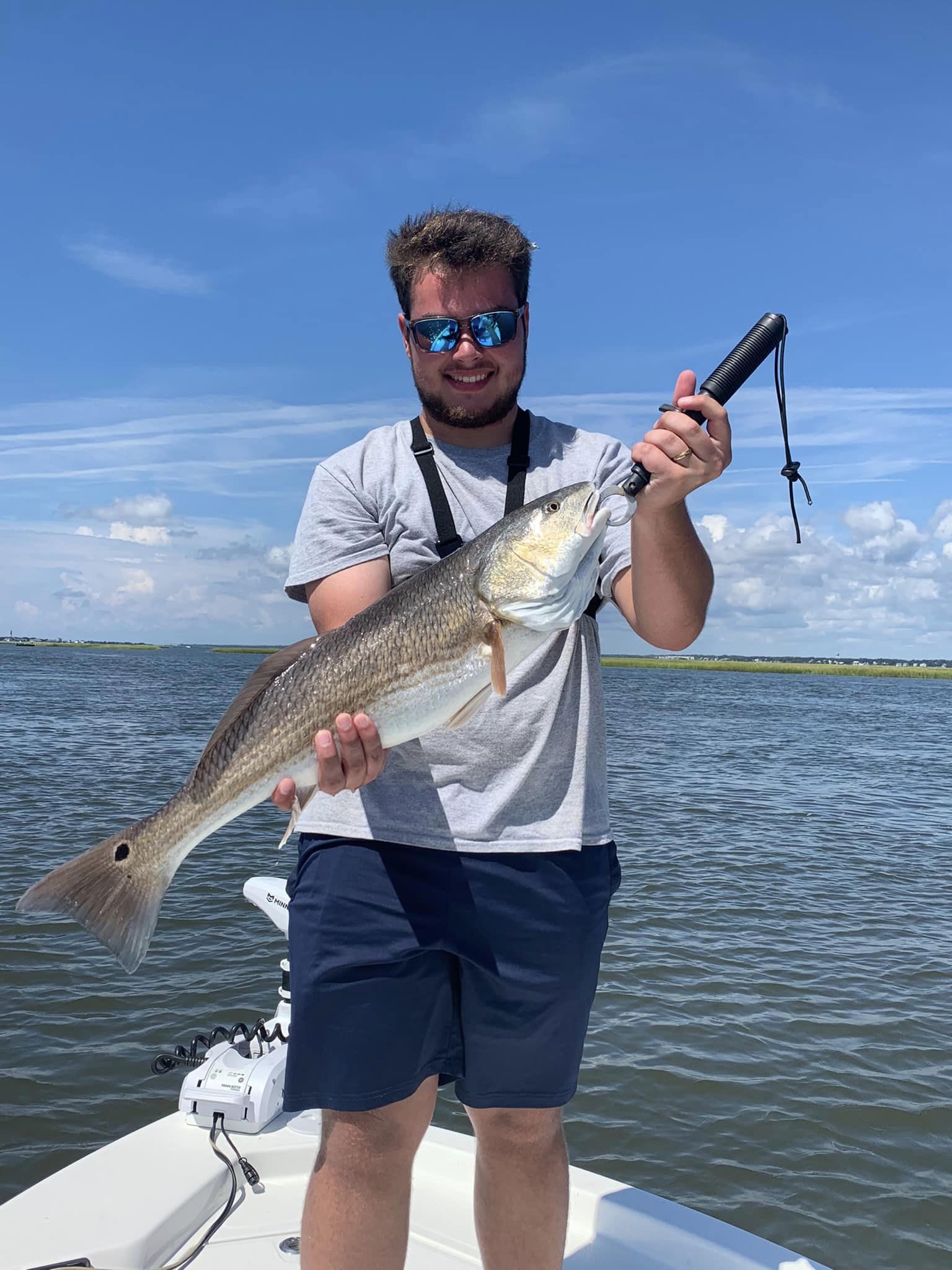 Angler fishing at Oak Island