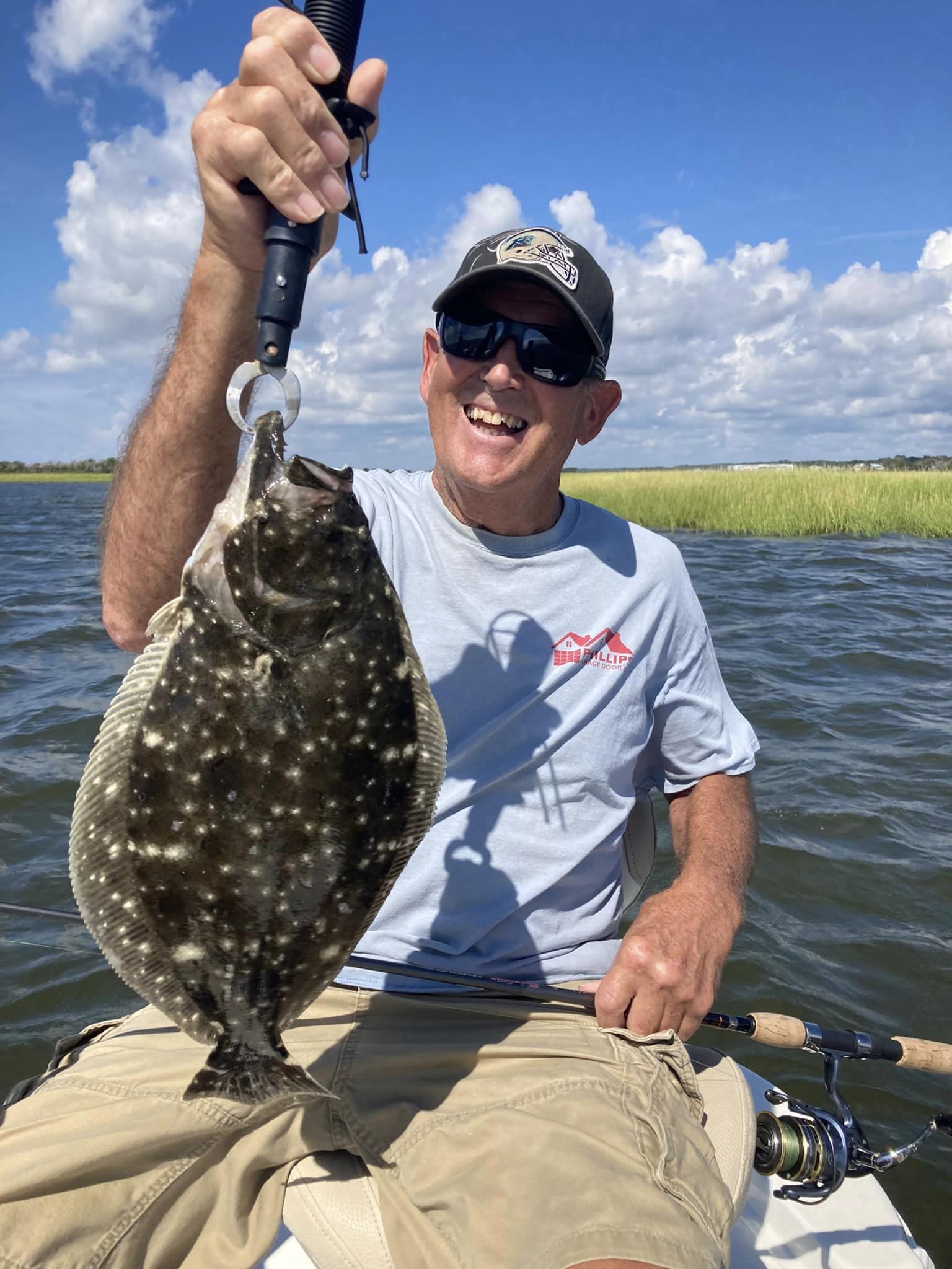 Summer Flounder caught while fishing at Oak Island