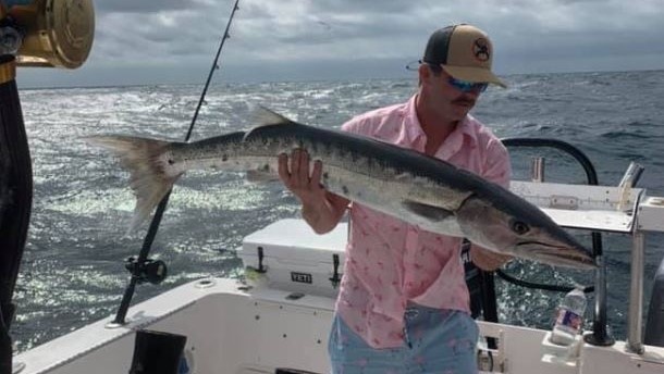 Lone angler fishing in TX