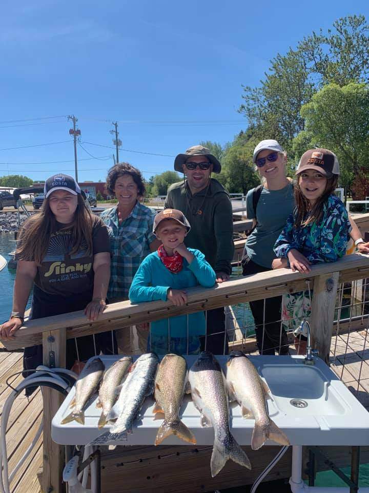 4 fish caught on MI fishing trip