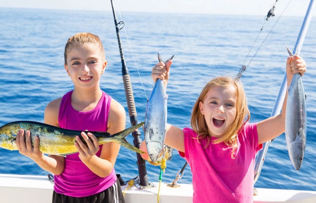 Two anglers fishing in Orange Beach