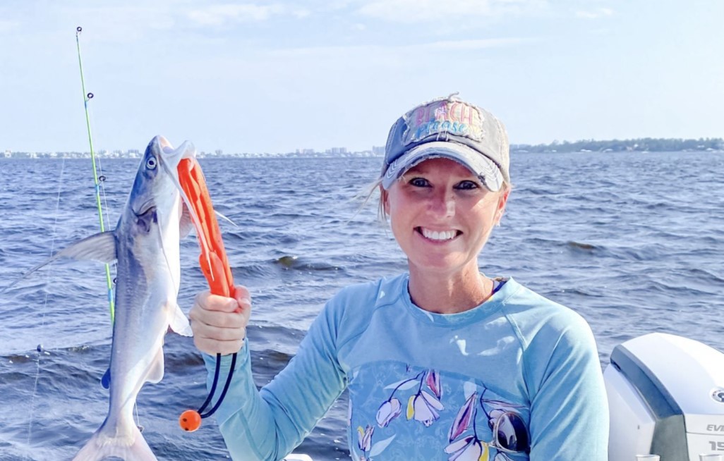 A lone angler fishing at Orange Beach