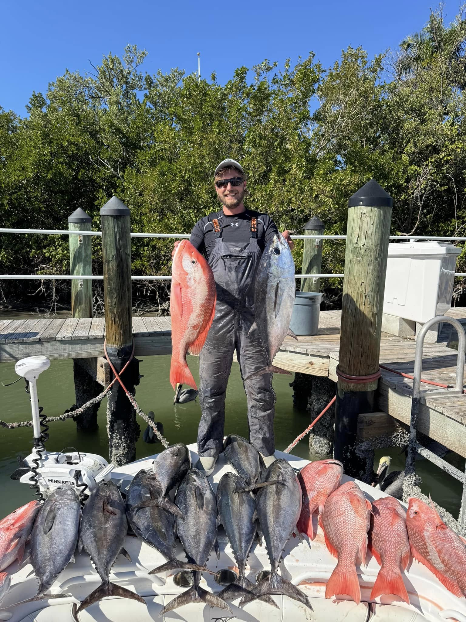 9 blackfin tuna caught while fishing in VT