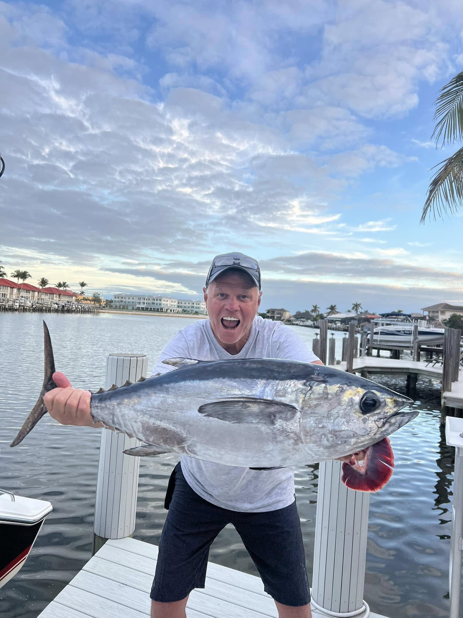 Blackfin tuna caught while fishing in VT