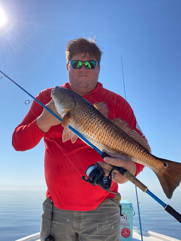 Angler fishing with rod and reel in Florida