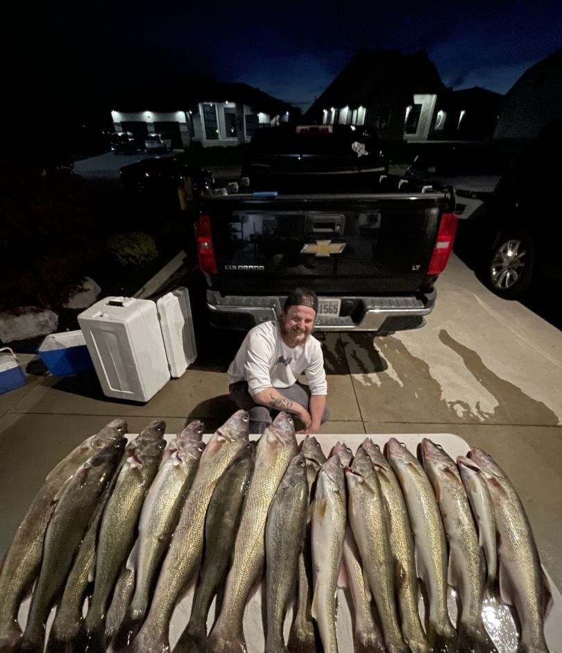 6 fish caught while on-the-water fishing