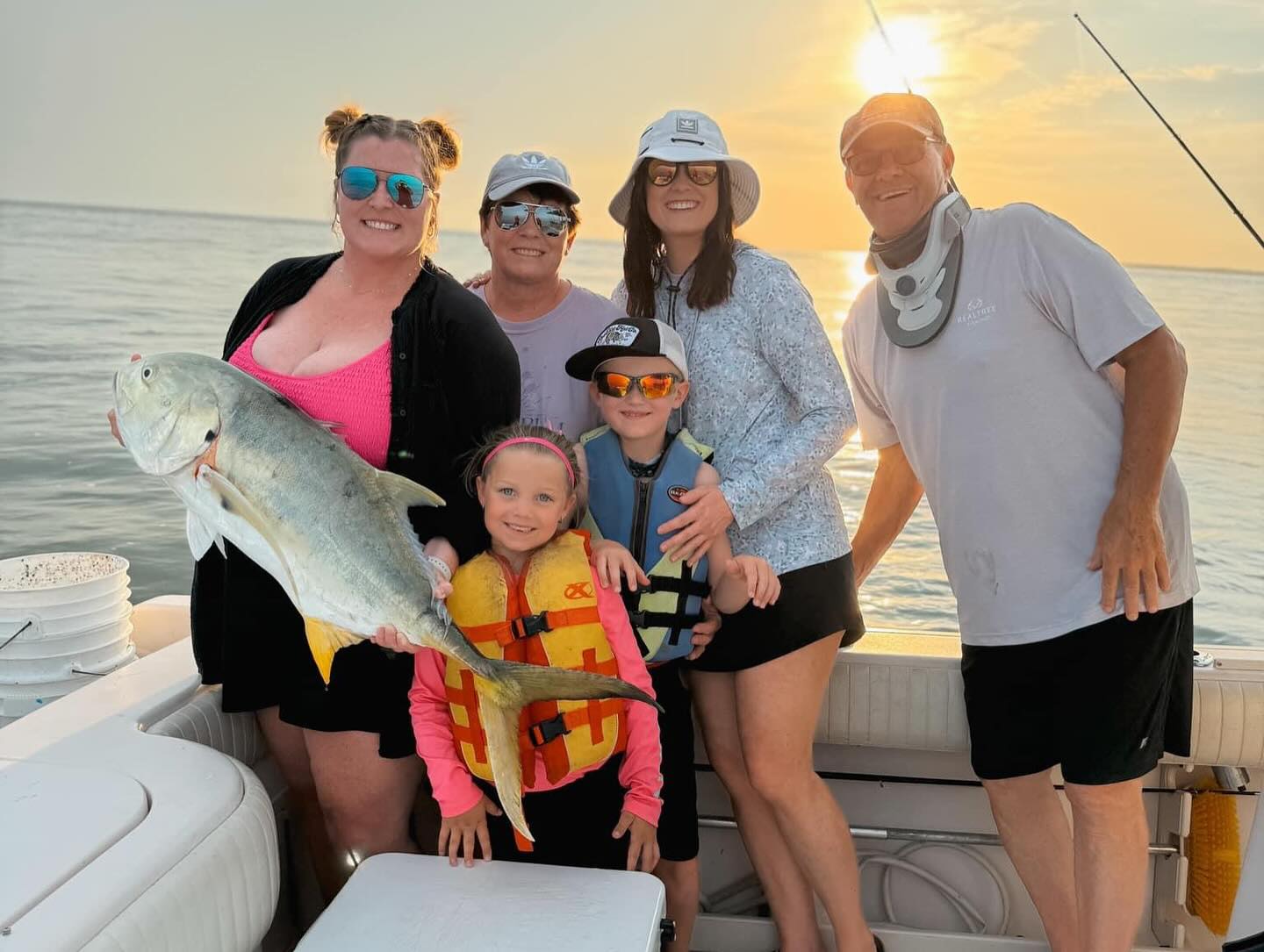 Crevalle Jack, a 24-inch fish, caught fishing at Fort Morgan