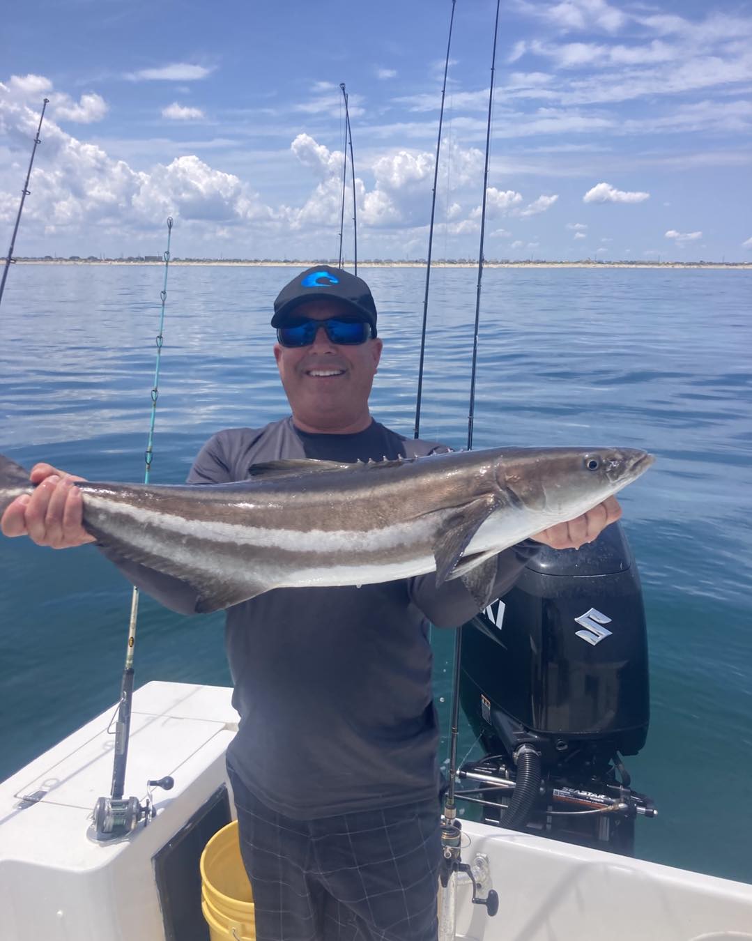 Cobia caught while fishing in Wanchese NC waters