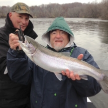 Three people fishing in Homewood