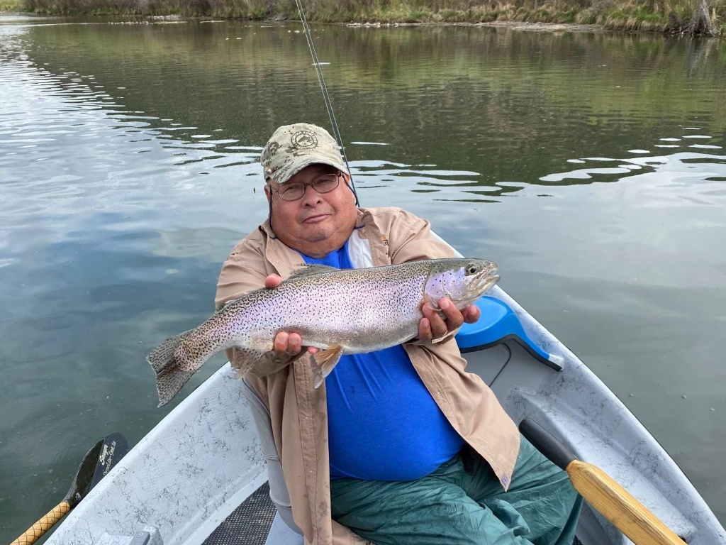 Rainbow trout, 19 inches, caught in Farmington