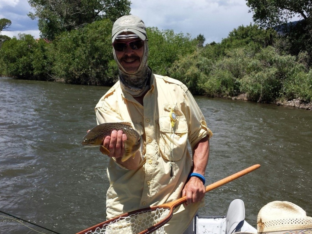 Photograph of a person fishing in Farmington