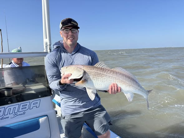 Redfish caught while fishing in Corpus Christi TX