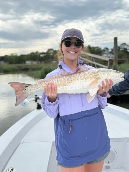 Redfish caught during fishing trip in Mount Pleasant SC