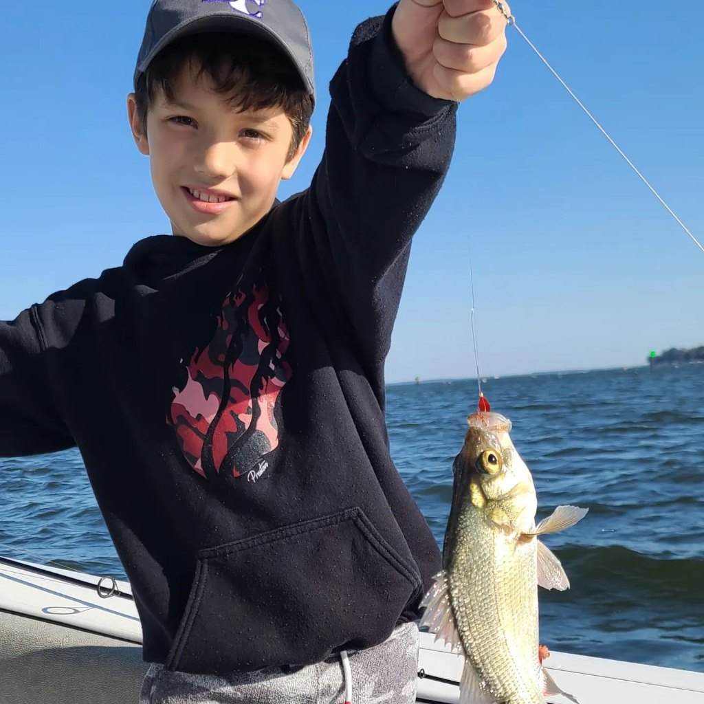 Angler enjoys fishing in Maryland