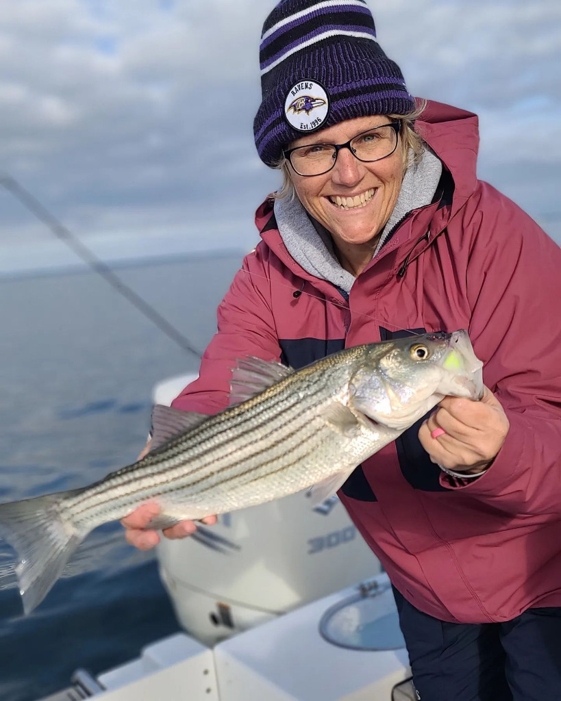 Striped bass caught in Annapolis