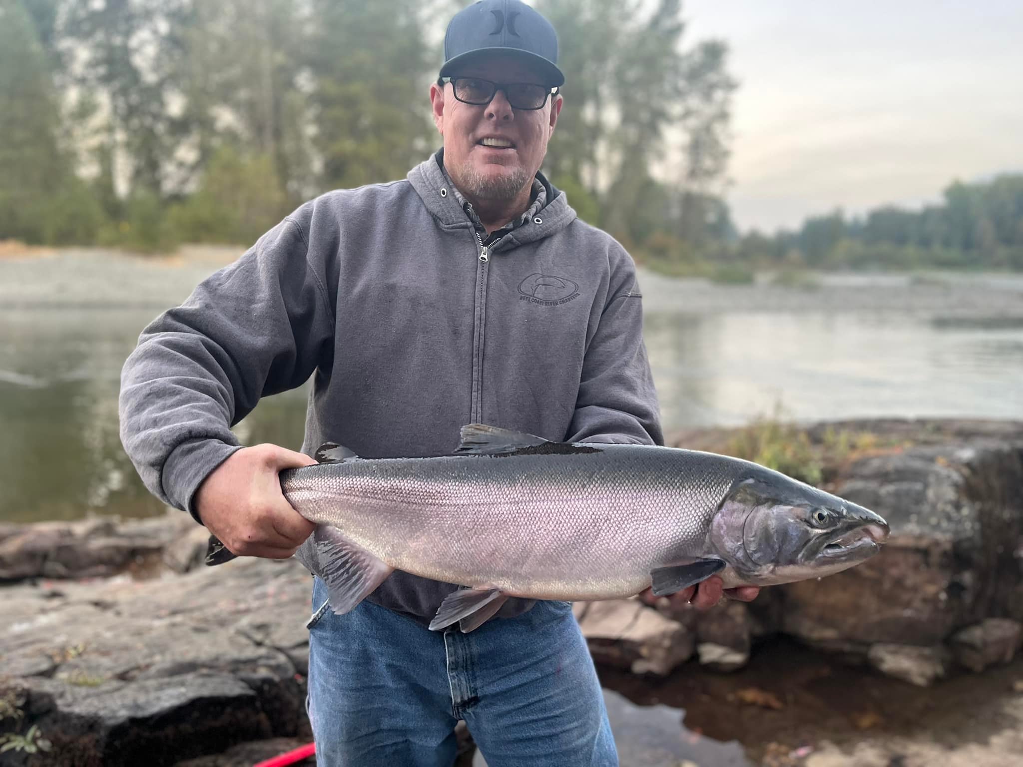 Coho Salmon caught while fishing in Port Alberni
