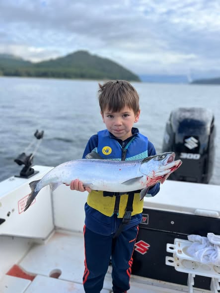 Person fishing in BC