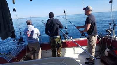 Lake Michigan fishing 